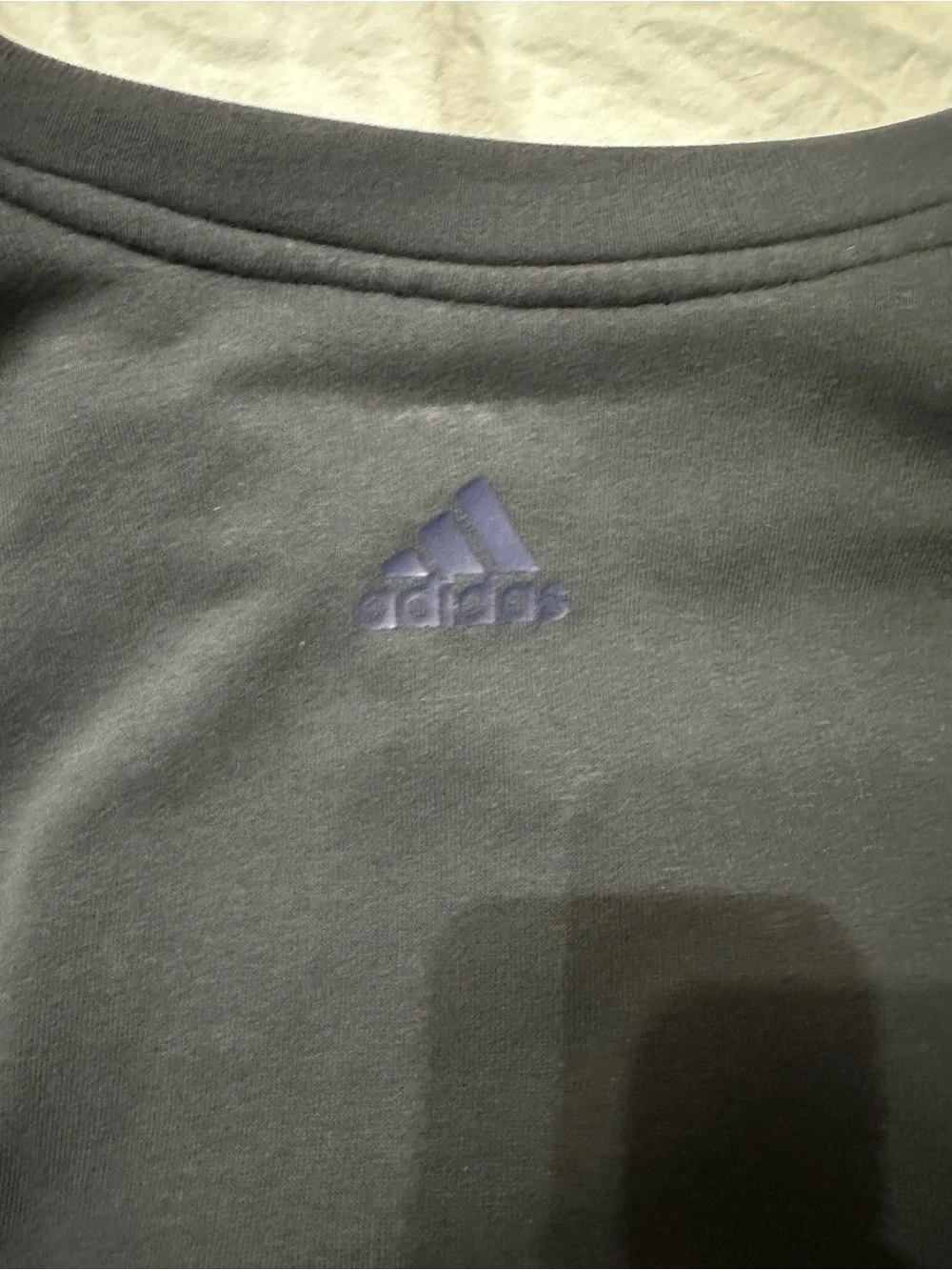 adidas Men's navy blue Crewneck with Embossed Logo